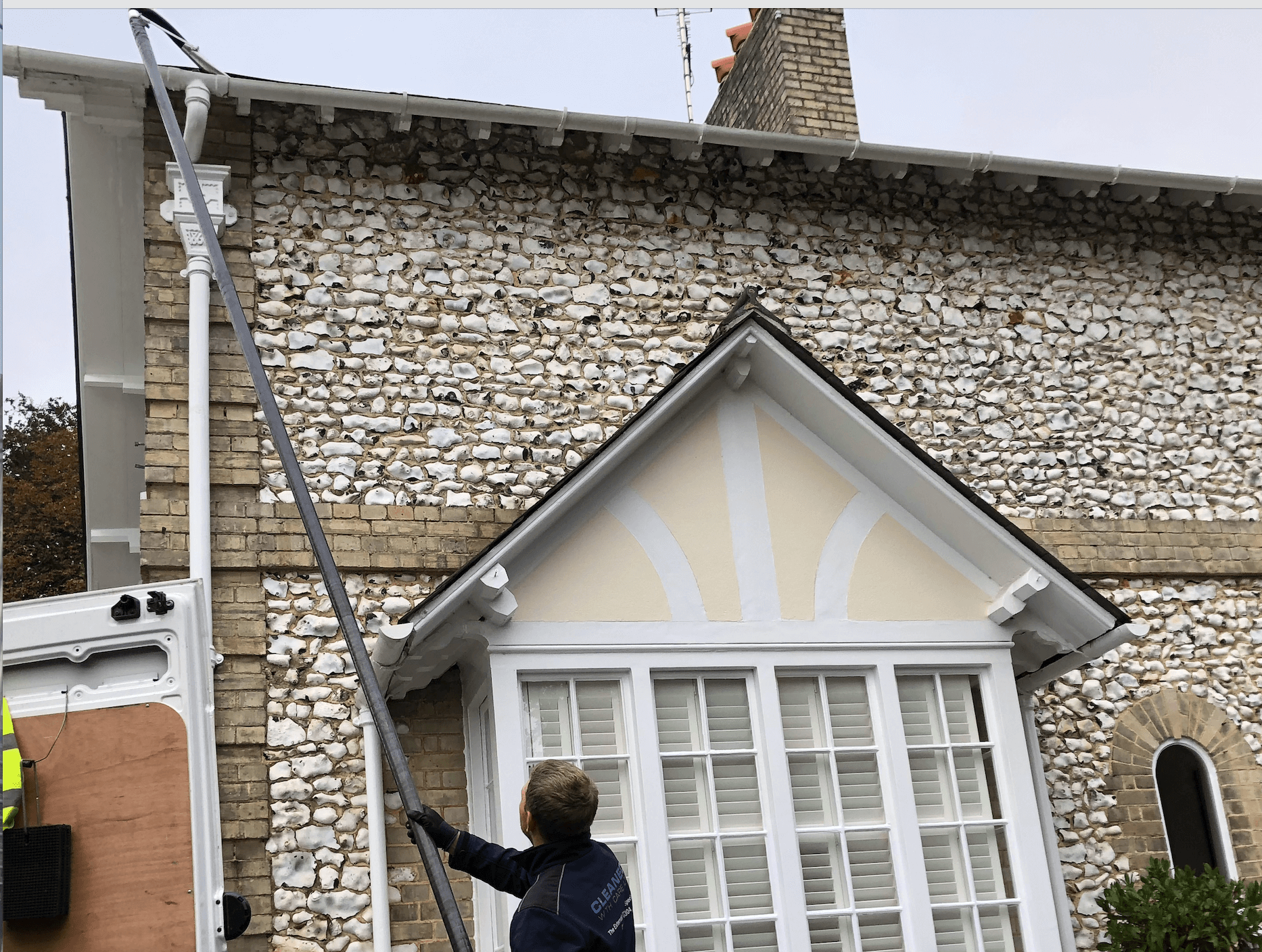 Professional gutter cleaning tools and equipment used by The Roof Moss Cleaners in East Horsley